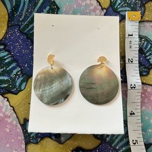 Gold & Mother of Pearl Earrings